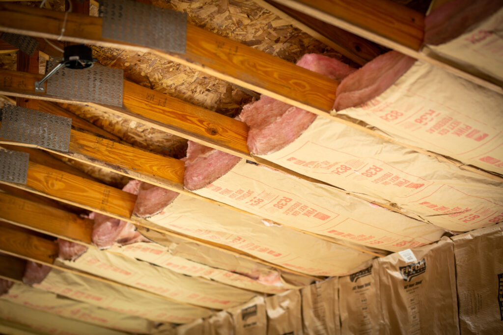 R-38 Batts Insulation installed in a crawl space